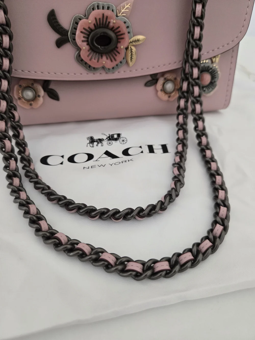 Coach Parker Tea Rose Shoulder Bag
